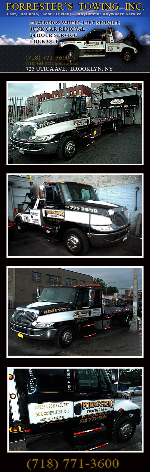 Forrester Towing Utic Ave, Brooklyn NY